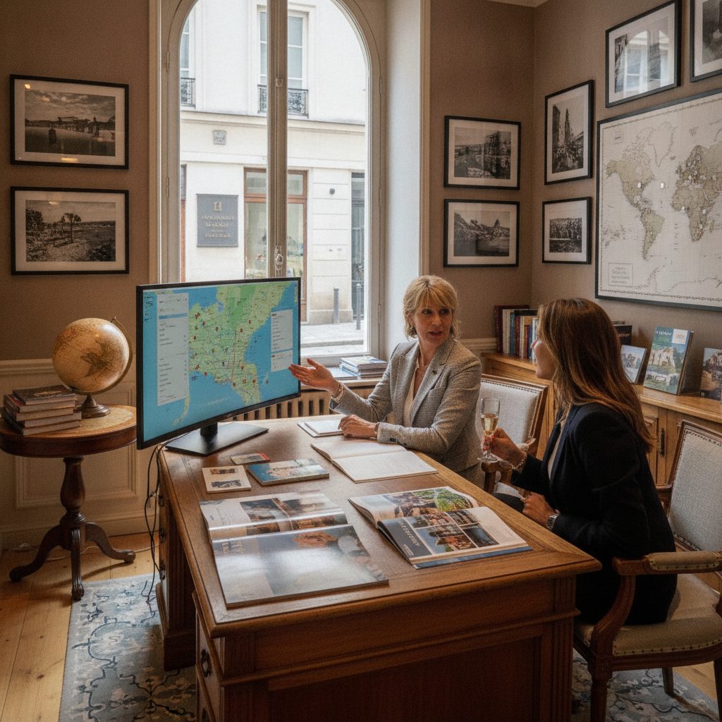 Agence Google Ads pour agence de voyage de luxe – illustration