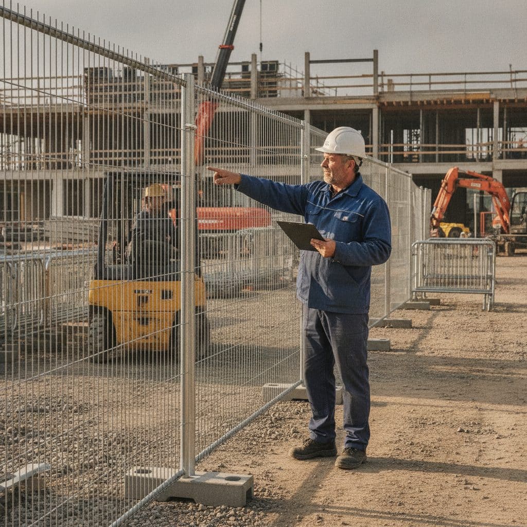 Agence Google Ads clôtures et barrières de chantier – illustration