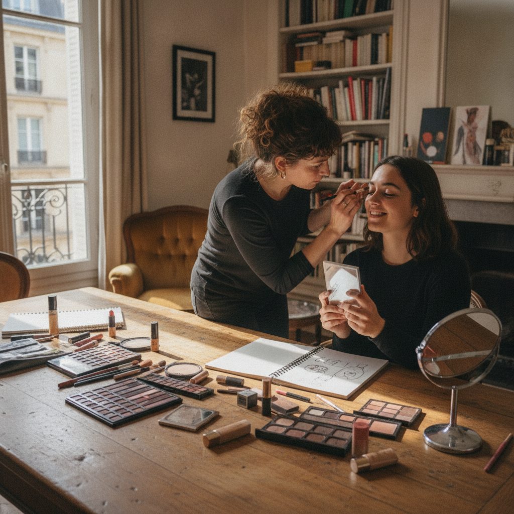 Agence Google Ads cours de maquillage – illustration