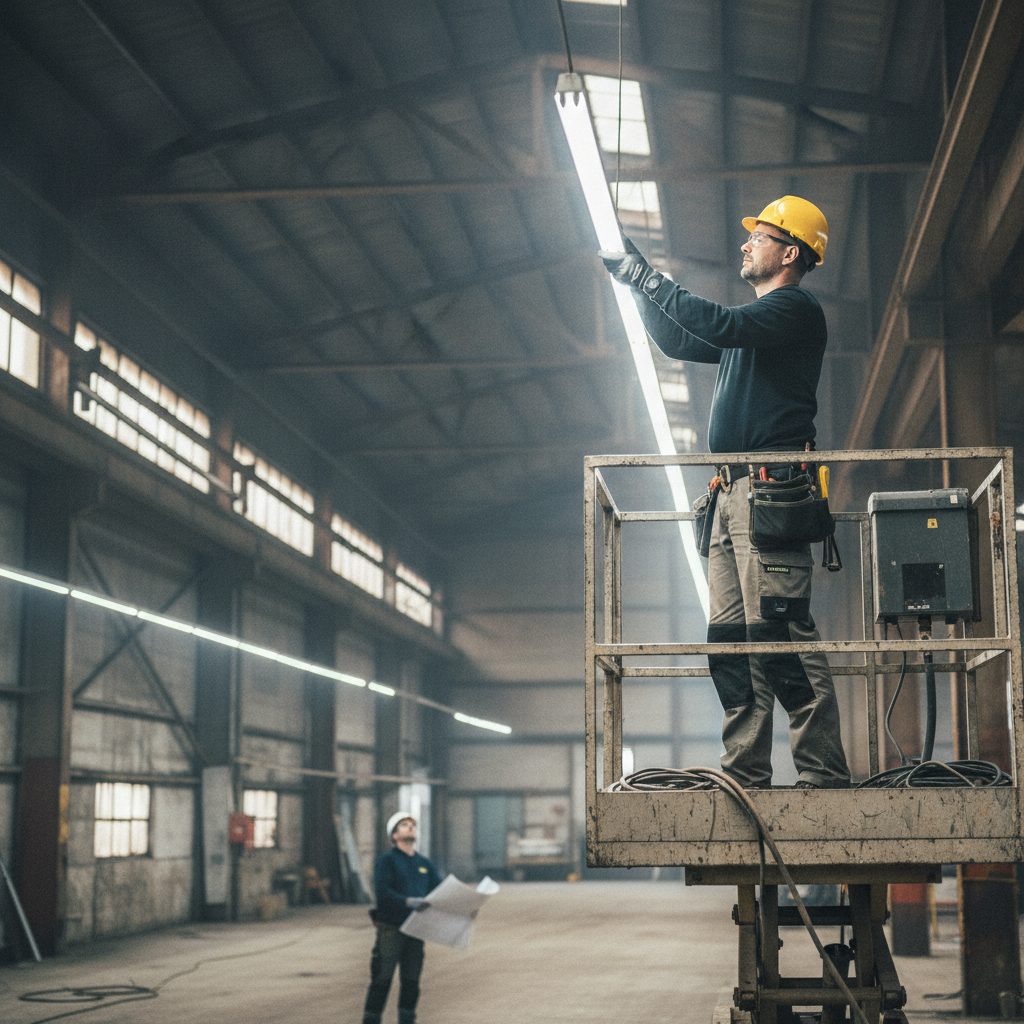 Agence Google Ads éclairage LED industriel – illustration