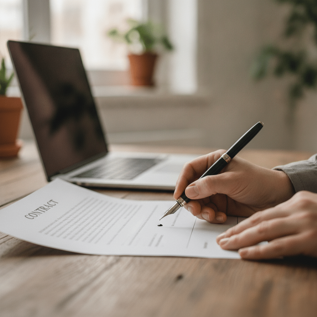 Signature d'un contrat : leads qualifiés via Google Ads pour rédacteur juridique