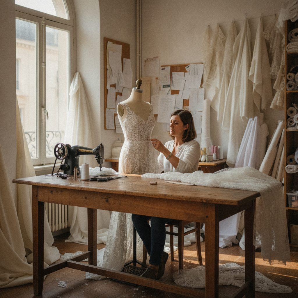 Agence Google Ads robe de mariée sur-mesure – illustration
