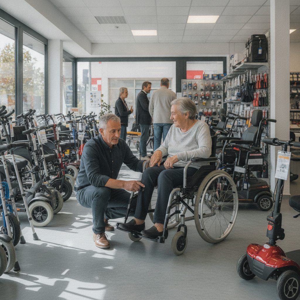 Agence Google Ads vente fauteuils roulants et matériel mobilité – illustration